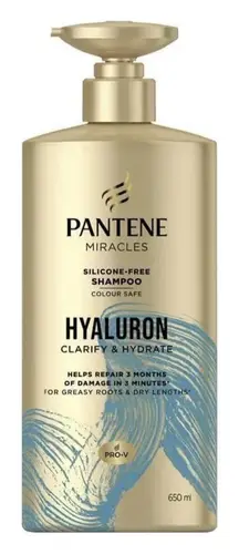 Pantene Miracles Hyaluron Clarify & Hydrate Silicone-Free Shampoo