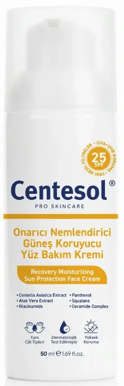 Gorkito Centesol Recovery Moisturizing Sun Protection Face Cream SPF 25