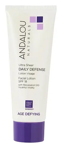 Andalou Naturals Age Defying Ultra Sheer Daily Defense Facial Lotion SPF 18