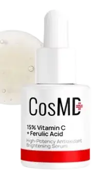 CosMD 15% Vitamin C + Ferulic Acid High-Potency Antioxidant Brightening Serum
