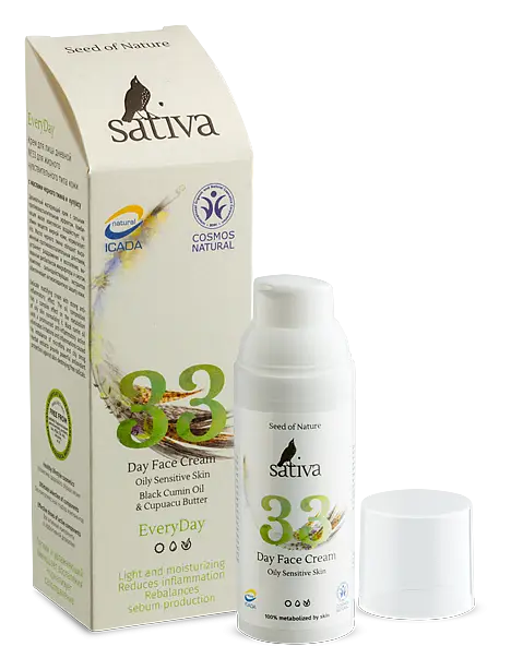 Sativa Day Face Cream No.33 Oily Sensitive Skin