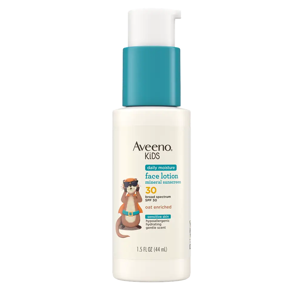 Aveeno Kids Daily Moisture Face Lotion & Mineral Sunscreen SPF 30