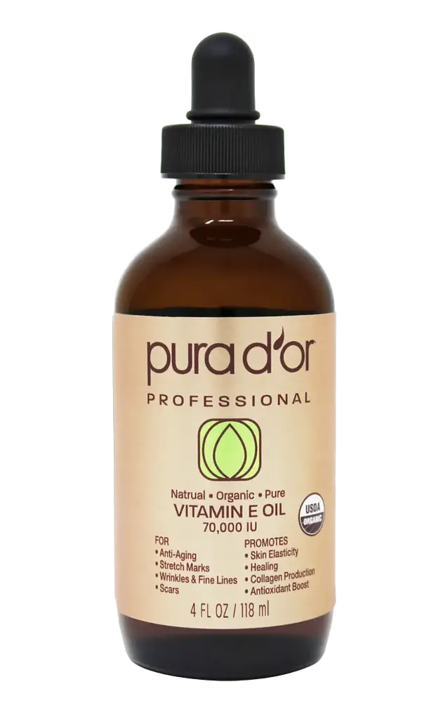 Pura D'or 70,000 IU Certified Organic Vitamin E Oil