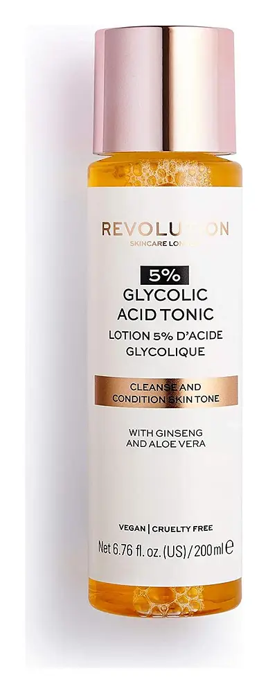 Revolution Beauty 5% Glycolic Acid AHA Glow Liquid Exfoliant Toner
