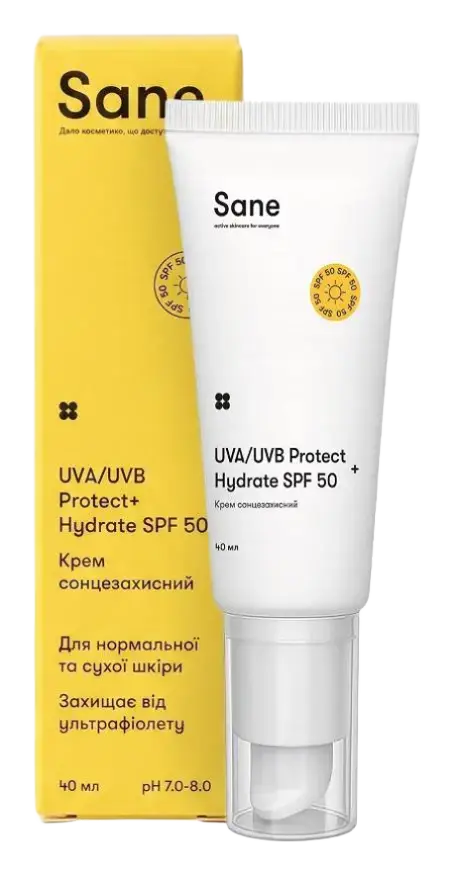 Sane UVA/UVB Protect+ Hydrate SPF 50