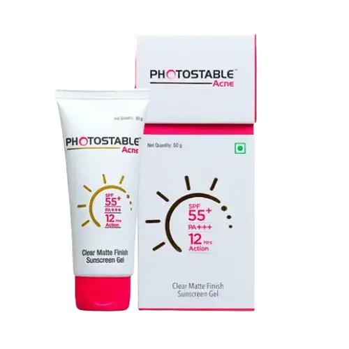 Sun Pharma Photostable Acne Sunscreen Gel SPF 55+