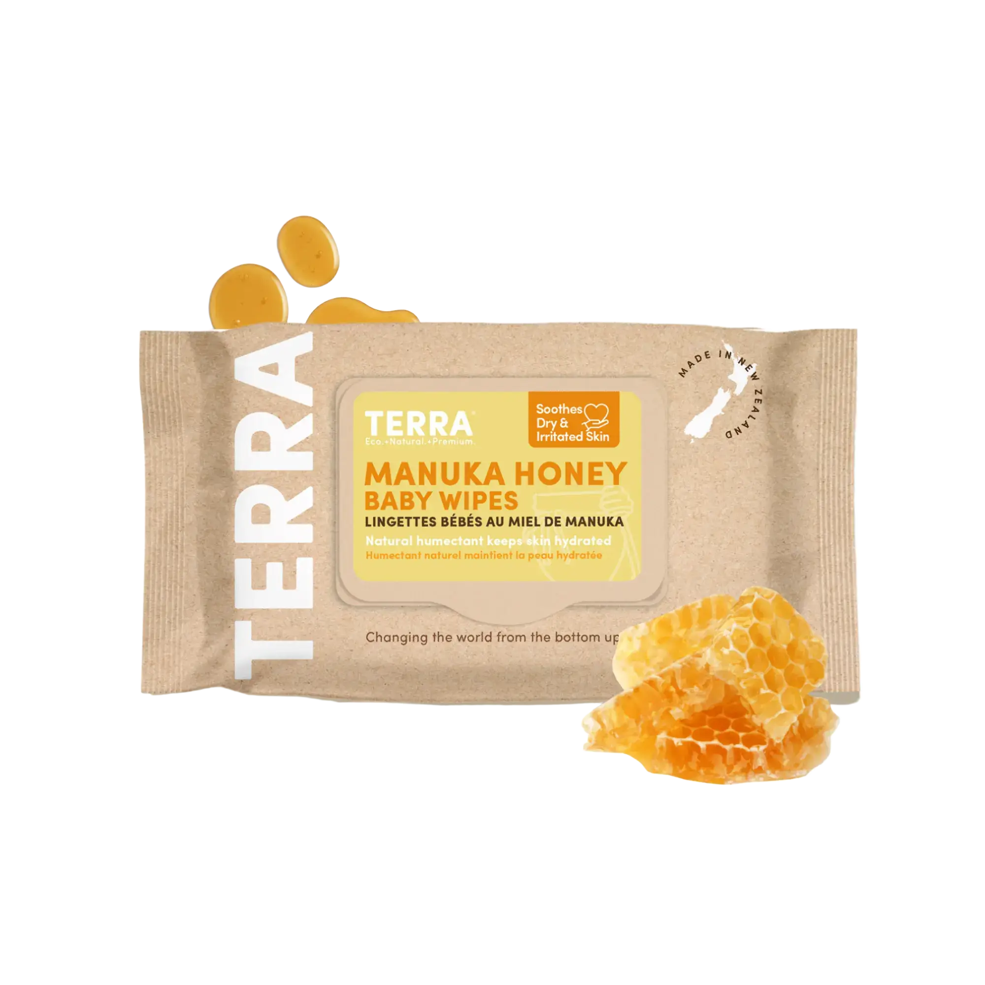 Terra Bamboo Baby Wipes Manuka Honey