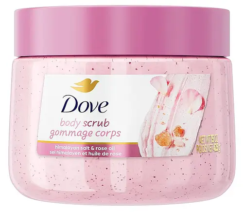 Dove Body Scrub Himalayan Salt & Rose Oil
