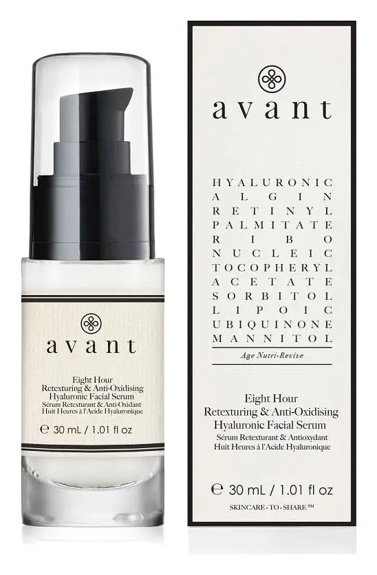 Avant Skincare Eight Hour Retexturing And Anti-Oxidising Hyaluronic Facial Serum