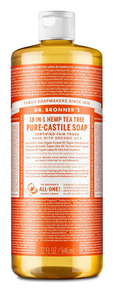 Dr. Bronner's Pure-Castile Liquid Soap Tea Tree