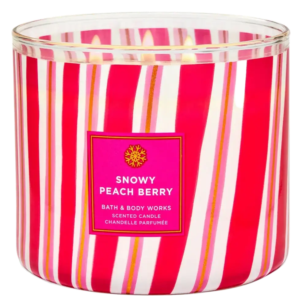 Bath & Body Works 3-Wick Candle Snowy Peach Berry