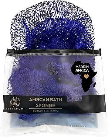 Bellanomi African Exfoliating Net Sponge Navy Blue