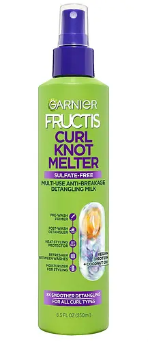 Garnier Fructis Curl Knot Melter Multi-Use Anti-Breakage Detangling Milk