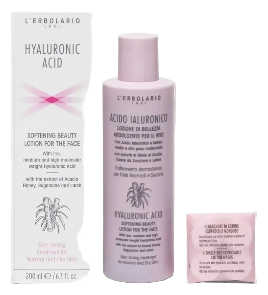L'Erbolario Hyaluronic Acid Softening Beauty Lotion For The Face