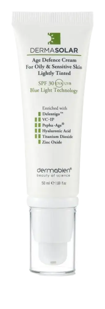 Dermabien Dermasolar Lightly Tinted Age Defence Cream For Oily & Sensitive Skin SPF 30
