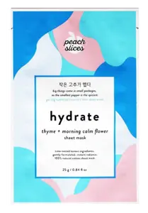 Peach Slices Hydrate Thyme + Morning Calm Flower Mask