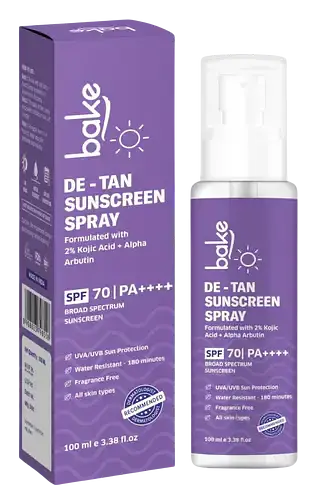 Bake De-Tan Sunscreen Spray SPF 70