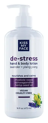 Kiss My Face De-Stress Hand & Body Lotion Lavender + Ylang Ylang