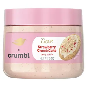Dove × Crumbl Body Scrub Strawberry Crumb Cake