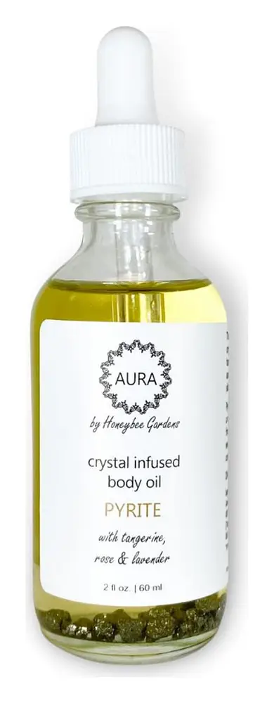 Honeybee Gardens Crystal Infused Body Oil Pyrite