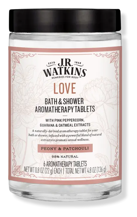 J.R. Watkins LOVE Bath & Shower Aromatherapy Tablets
