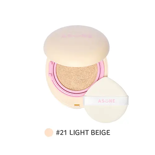 Asune Matte Cover Cushion Foundation SPF47 PA++ #21 Light Beige