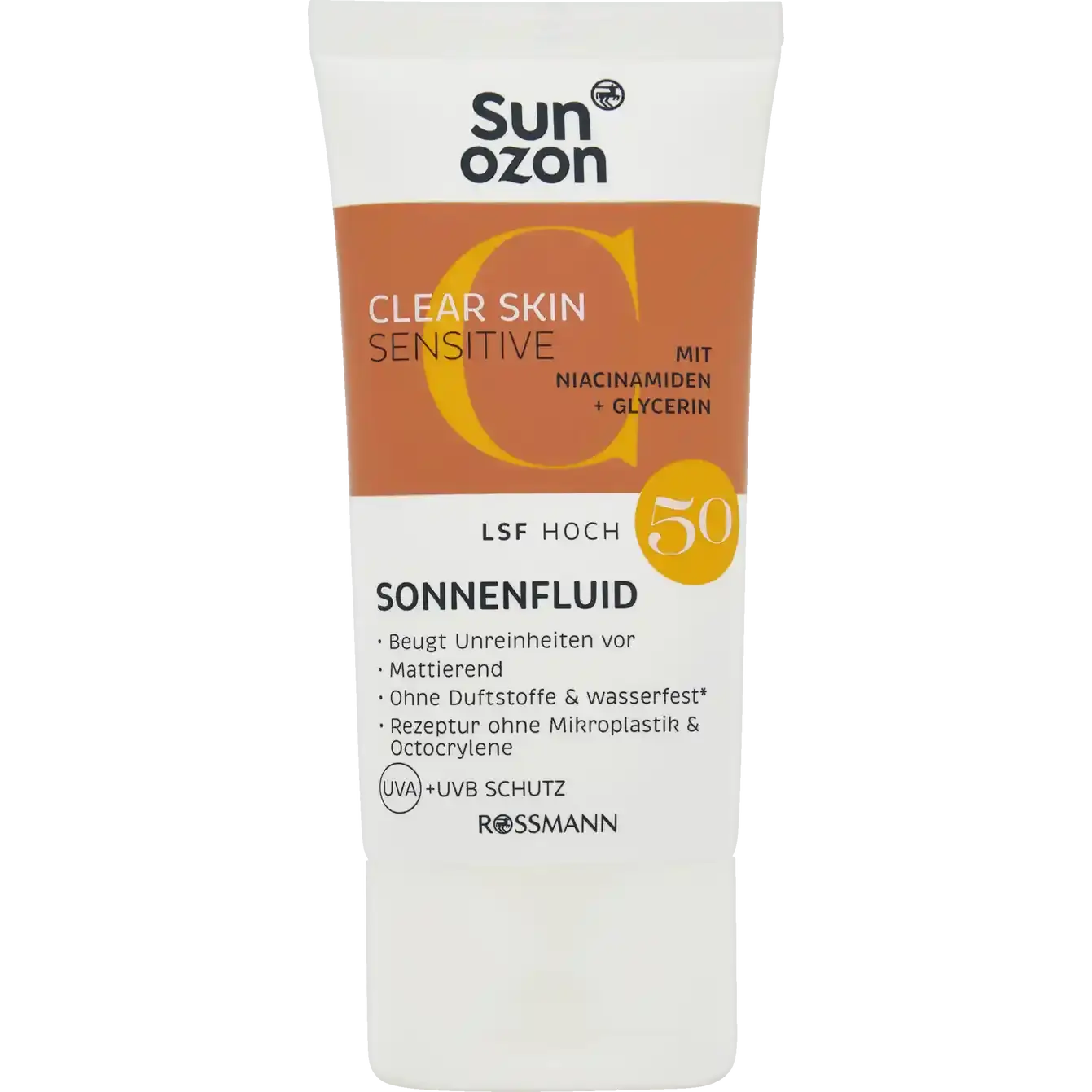Sunozon Clear Skin Sensitive Sonnenfluid SPF 50