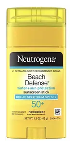 Neutrogena Beach Defense Water + Sun Protection Sunscreen Stick Broad Spectrum SPF 50+