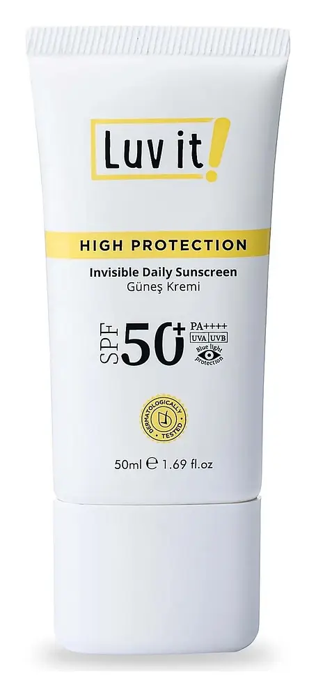 Luv it! SPF50+ PA++++ UVA UVB High Protection Invisible Daily Sunscreen