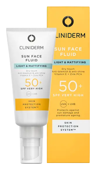 Cliniderm Sun Face Light & Mattifying Fluid SPF 50+