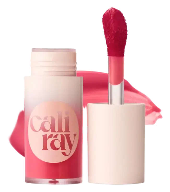 Caliray Socal Superbloom Lip + Cheek Tint Soft Stain Blush Heat Wave - sheer bright pink