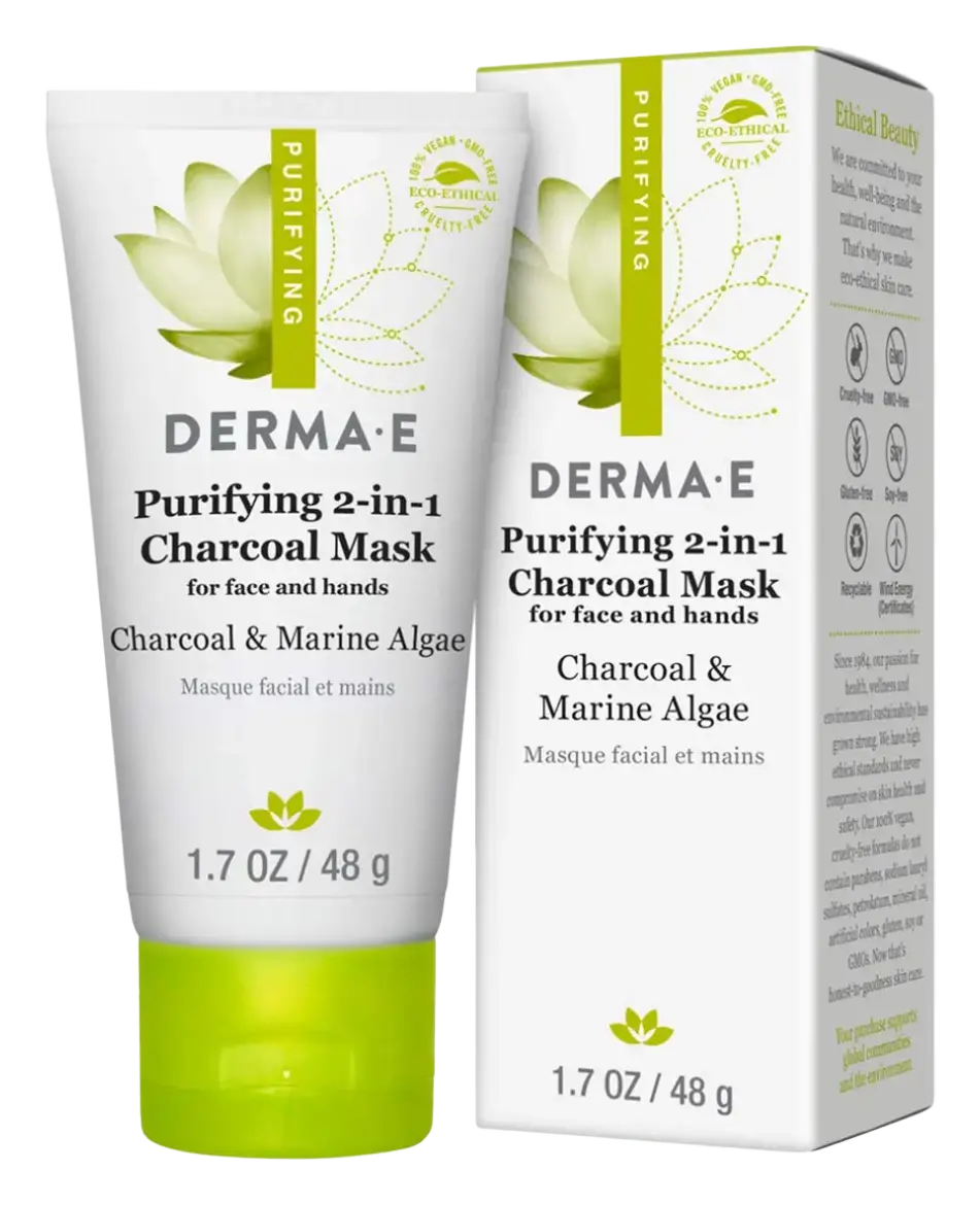 Derma E Purifying 2-in-1 Charcoal Face Mask