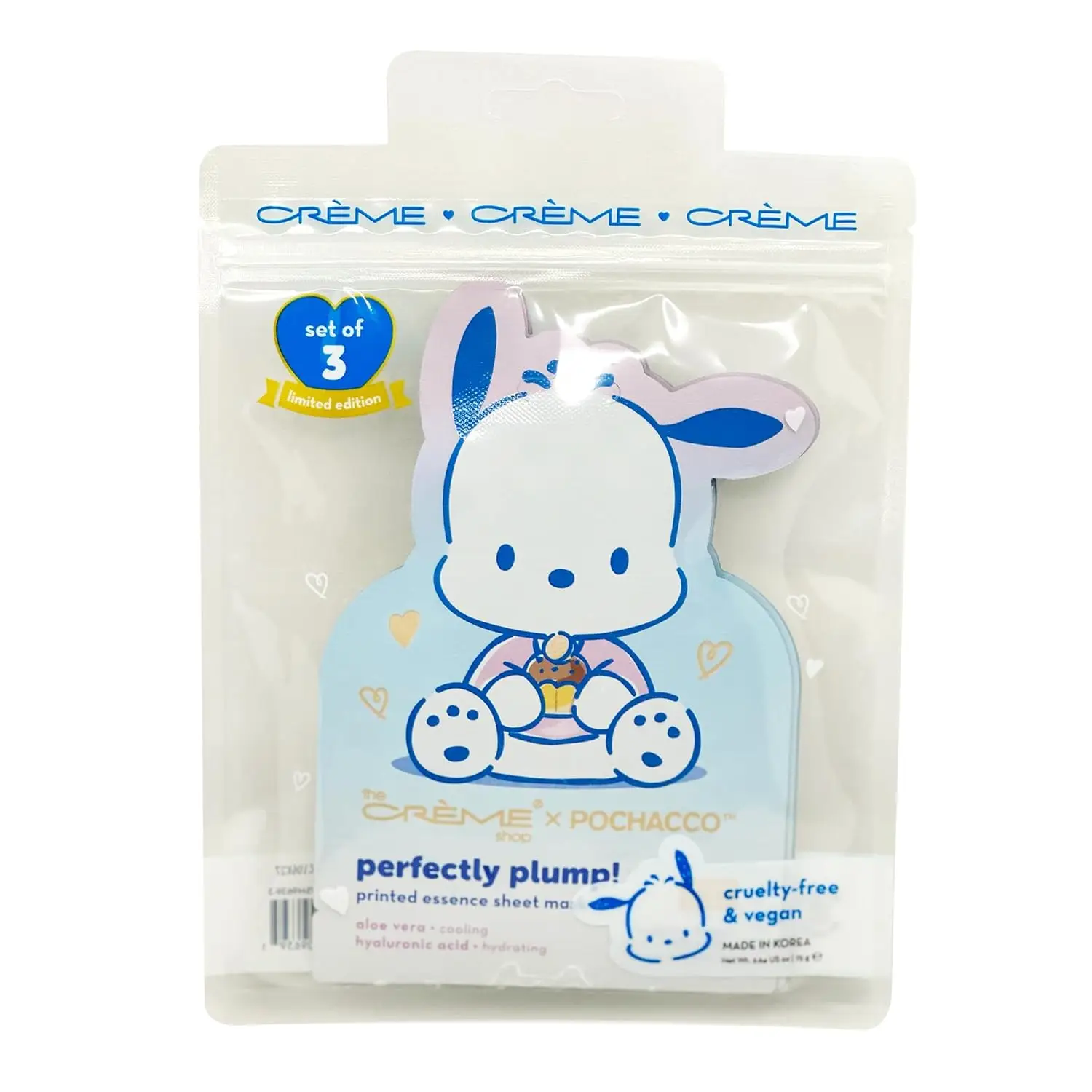 The Creme Shop Pochacco Perfectly Plump Printed Essence Sheet Mask