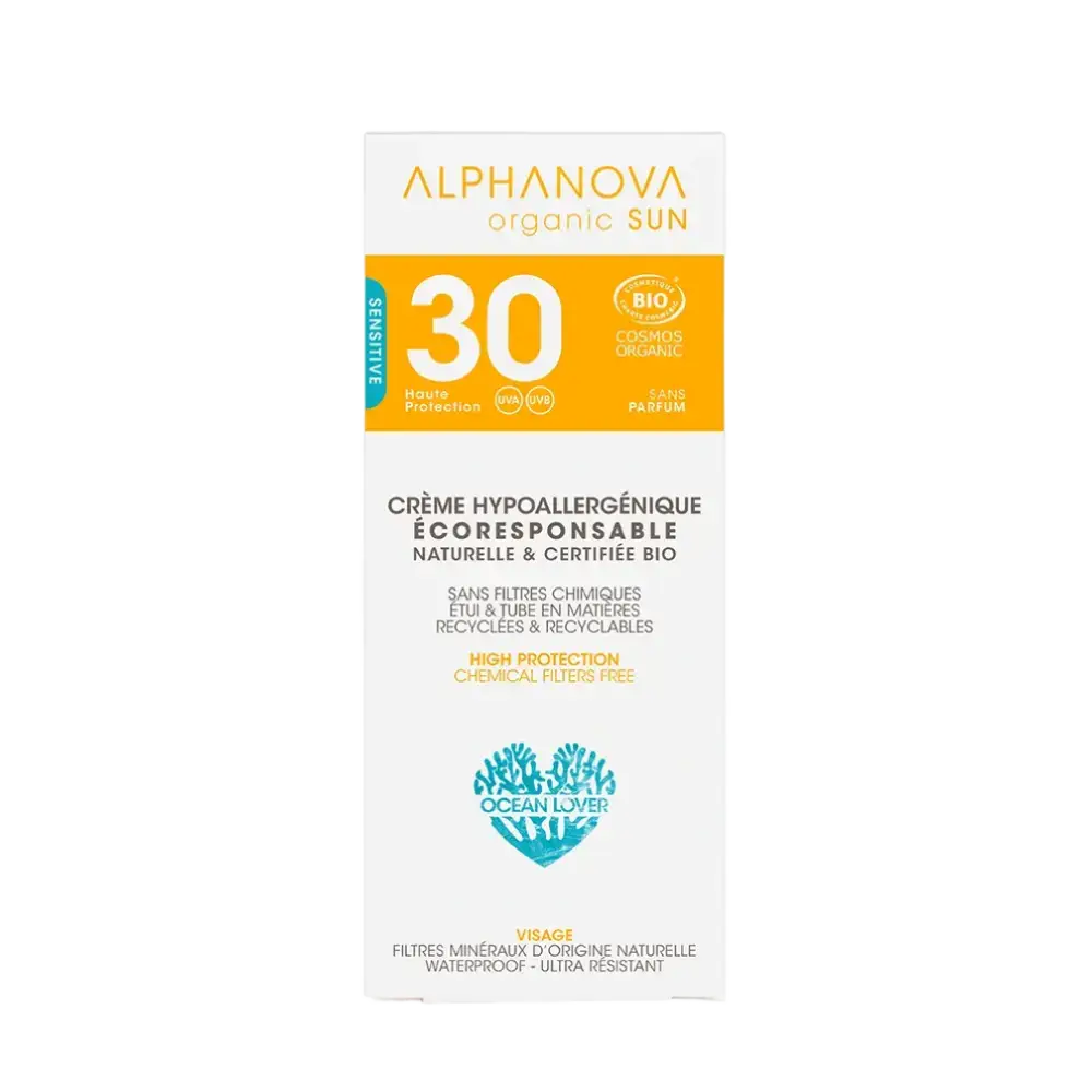 Alphanova Crème Hypoallergénique Visage SPF 30