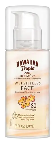 Hawaiian Tropic Silk Hydration Weightless Face Sunscreen - SPF 30