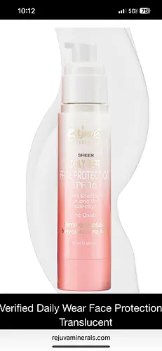 Rejuva Minerals Daily Wear Face Protection Sunscreen SPF 16 Fair