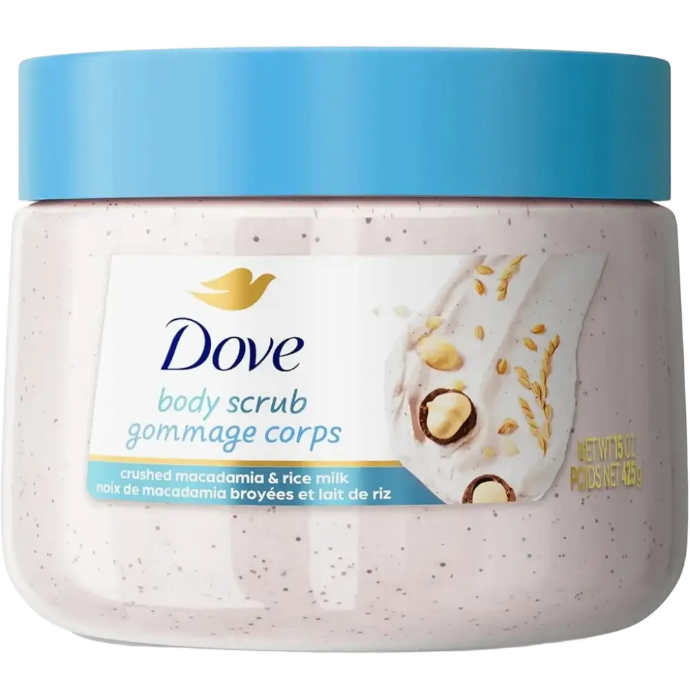 Dove Body Scrub Crushed Macadamia & Rice Milk