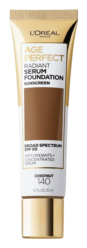 L'Oreal Age Perfect Radiant Serum Foundation With SPF 50 140 Chestnut