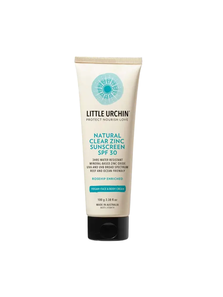 Little Urchin Natural Clear Zinc Sunscreen SPF 30