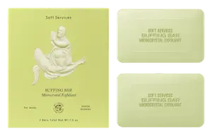 Soft Services Green Banana Buffing Bar Microcrystal Exfoliant