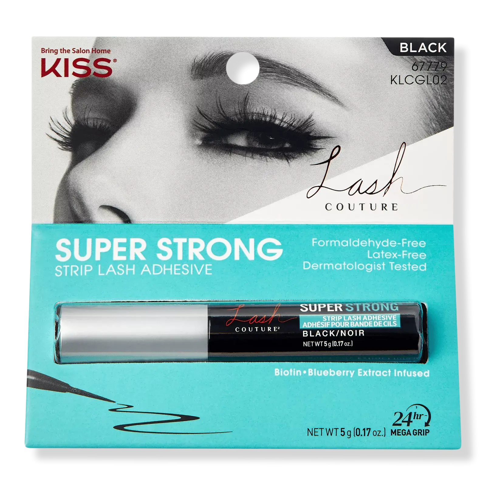 Kiss Lash Couture Super Strong Strip Lash Adhesive Black