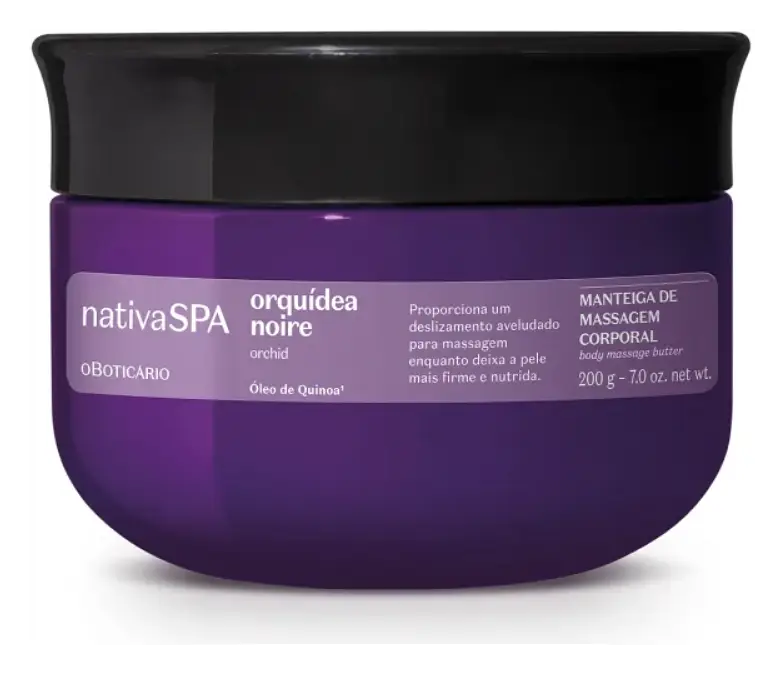 O Boticário Creme de Massagem Corporal Nativa SPA Orquídea Noire