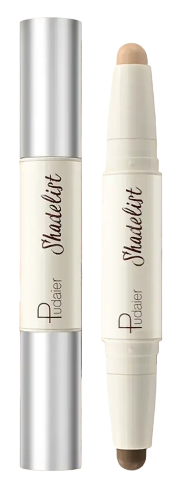 Pudaier 2-In-1 Contour & Highlight Pen #03 Pale & Taupe