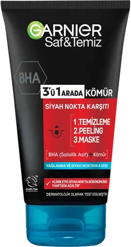 Garnier Saf & Temiz Kömürlü 3’ü 1 Arada Turkiye