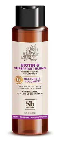 Soapbox Biotin And Superfruit Restore & Volumize Shampoo