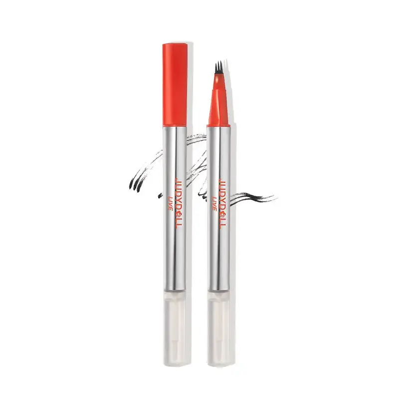 Judydoll Dual-ended Triple-Prong Liquid Brow Pen #02 Dark Brown