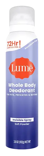 Lume Invisible Spray Deodorant Soft Powder
