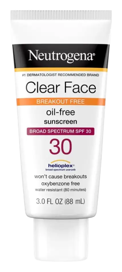Neutrogena Clear Face Oil Free Sunscreen SPF 30