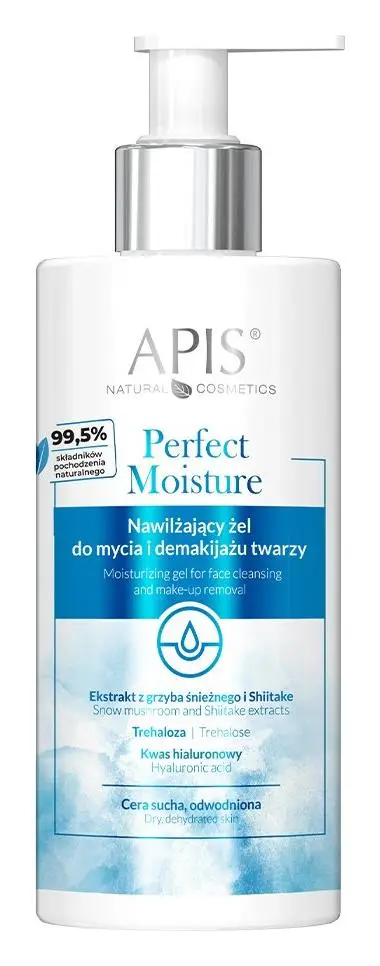APIS Natural Cosmetics Perfect Moisture Moisturizing Gel For Face Cleansing And Make-Up Remover