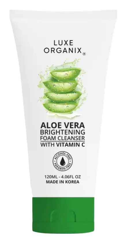Luxe Organix Aloe Vera Brightening Foam Cleanser With Vitamin C